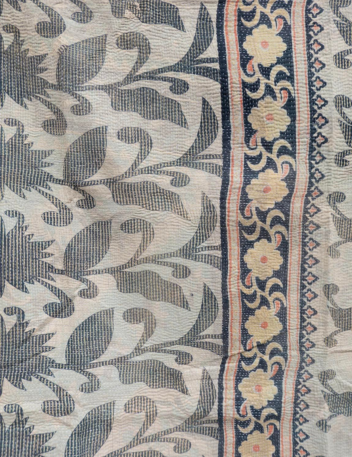 Indisk kantha sengetæppe - 884