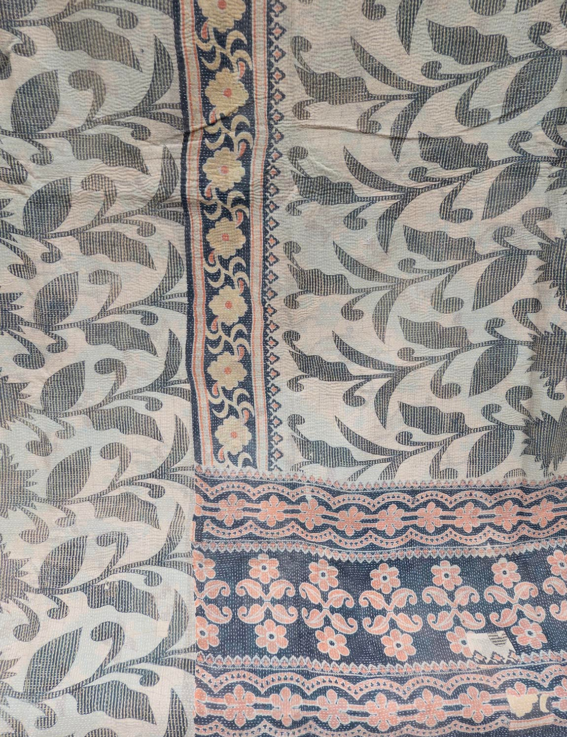 Indisk kantha sengetæppe - 884