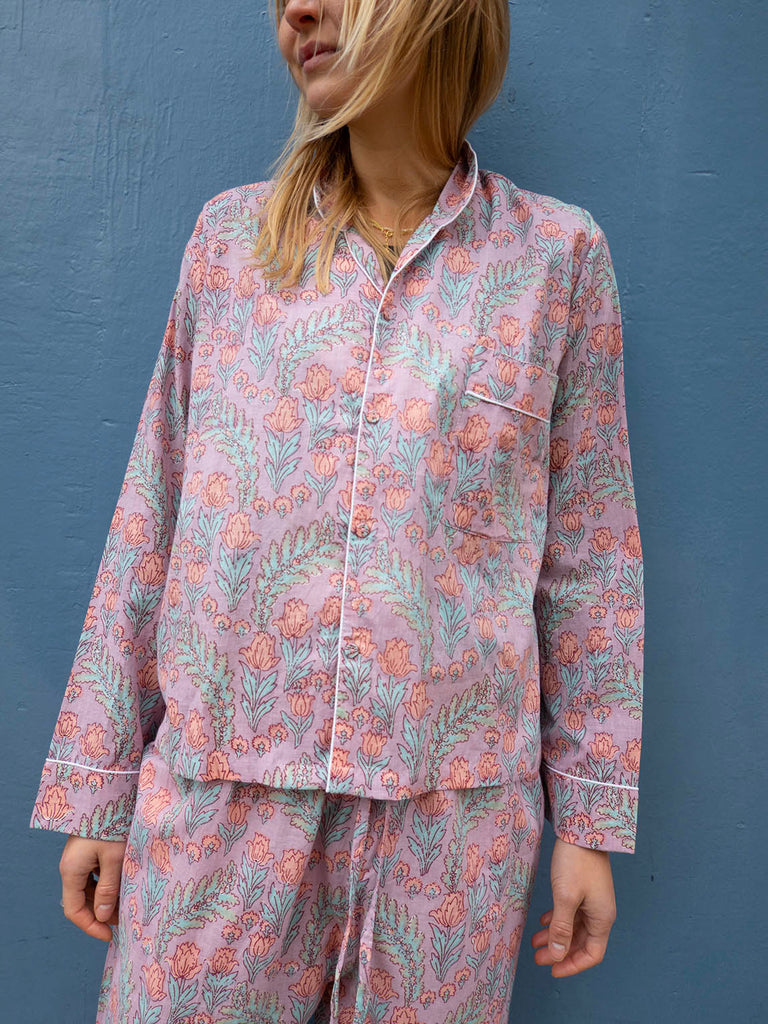 Pyjamas Blockprint Lilac Craftsisters pyjamas-blockprint-lilac-craftsisters