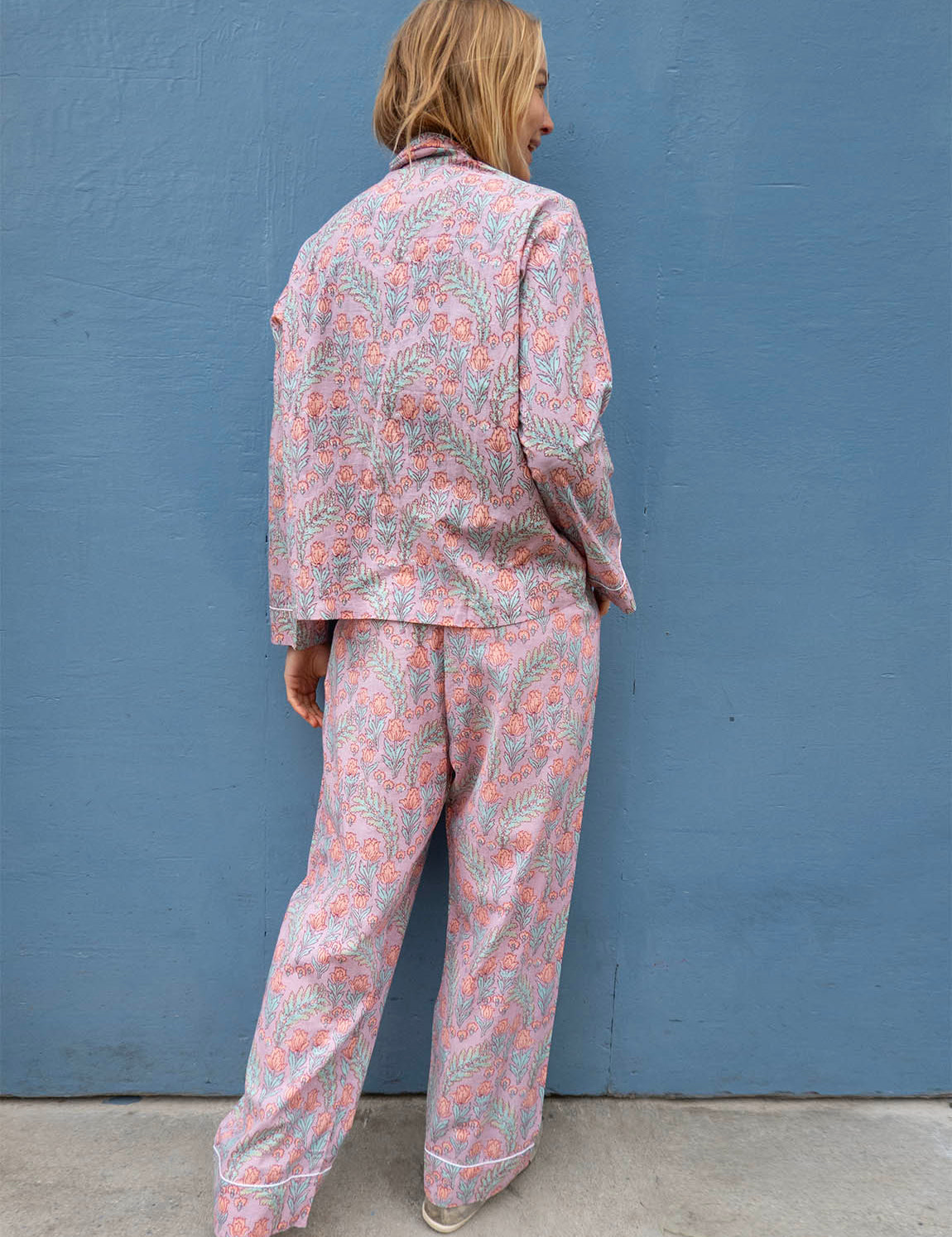Pajamas Blockprint - Lilac