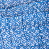 Quilted baby blanket - Lime/Blue