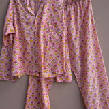 Pajamas Blockprint - Tangerine