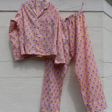 Pajamas Blockprint - Tangerine