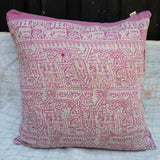 Indian kantha cushion M - 523