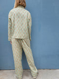 Pyjamas Blockprint - Mint