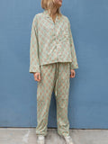 Pyjamas Blockprint - Mint