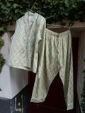 Pyjamas Blockprint - Mint