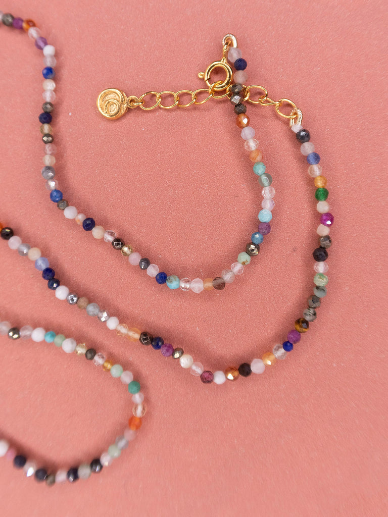 Halskæde Mineral Stones - Multi