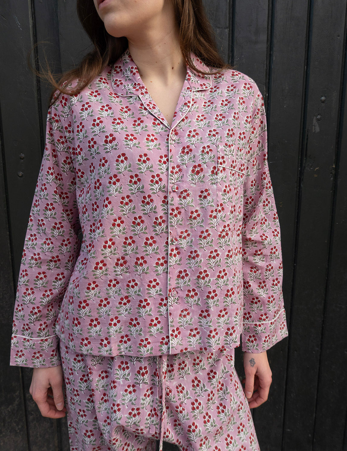 Pajamas Blockprint - Old Purple