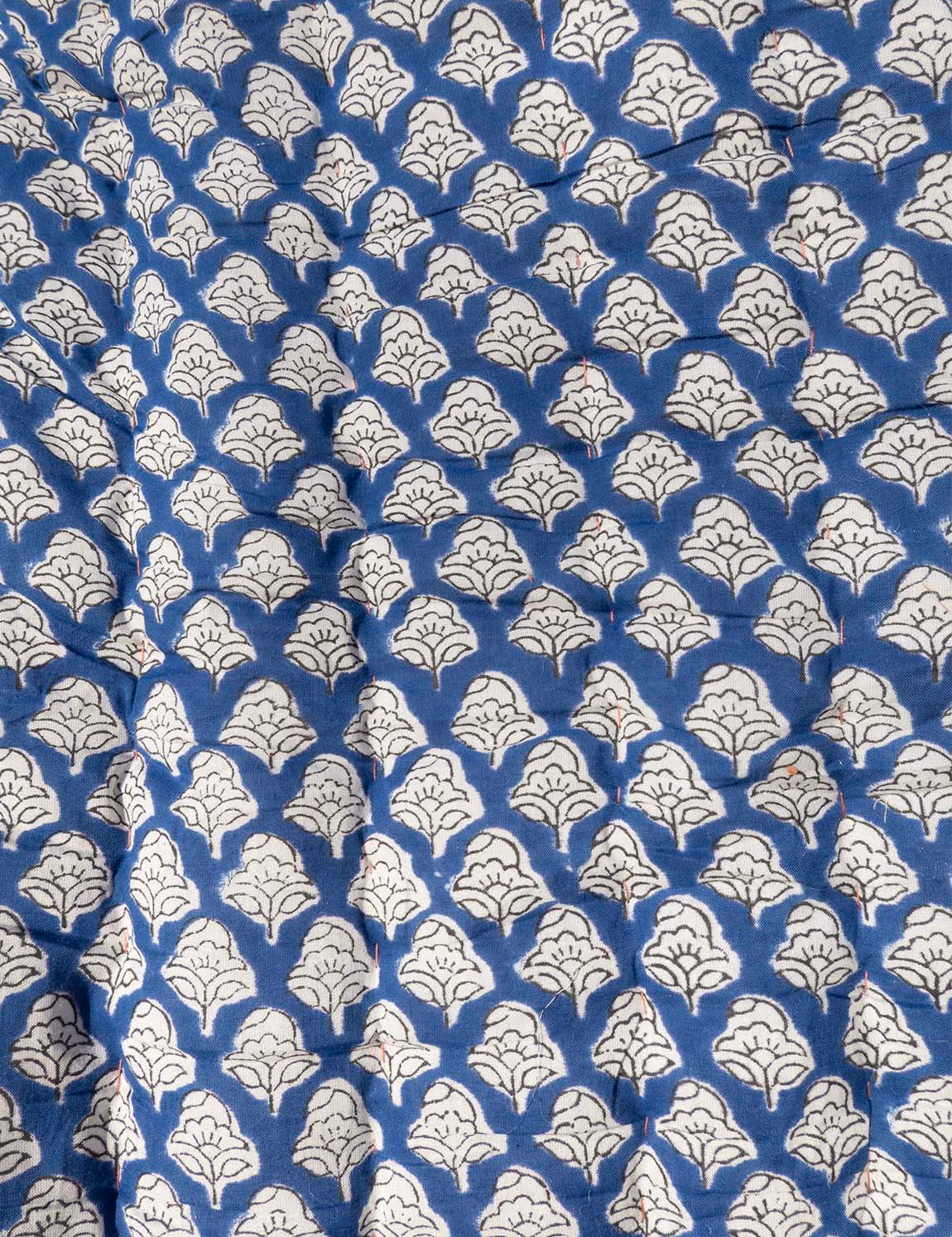 Quilted rug - Old Rose / Blue