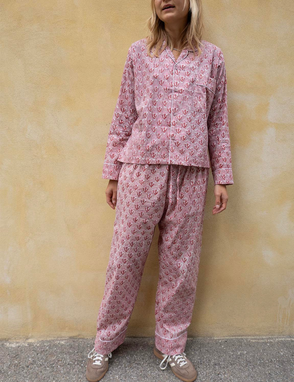 Pyjamas Blockprint - Old India Rose