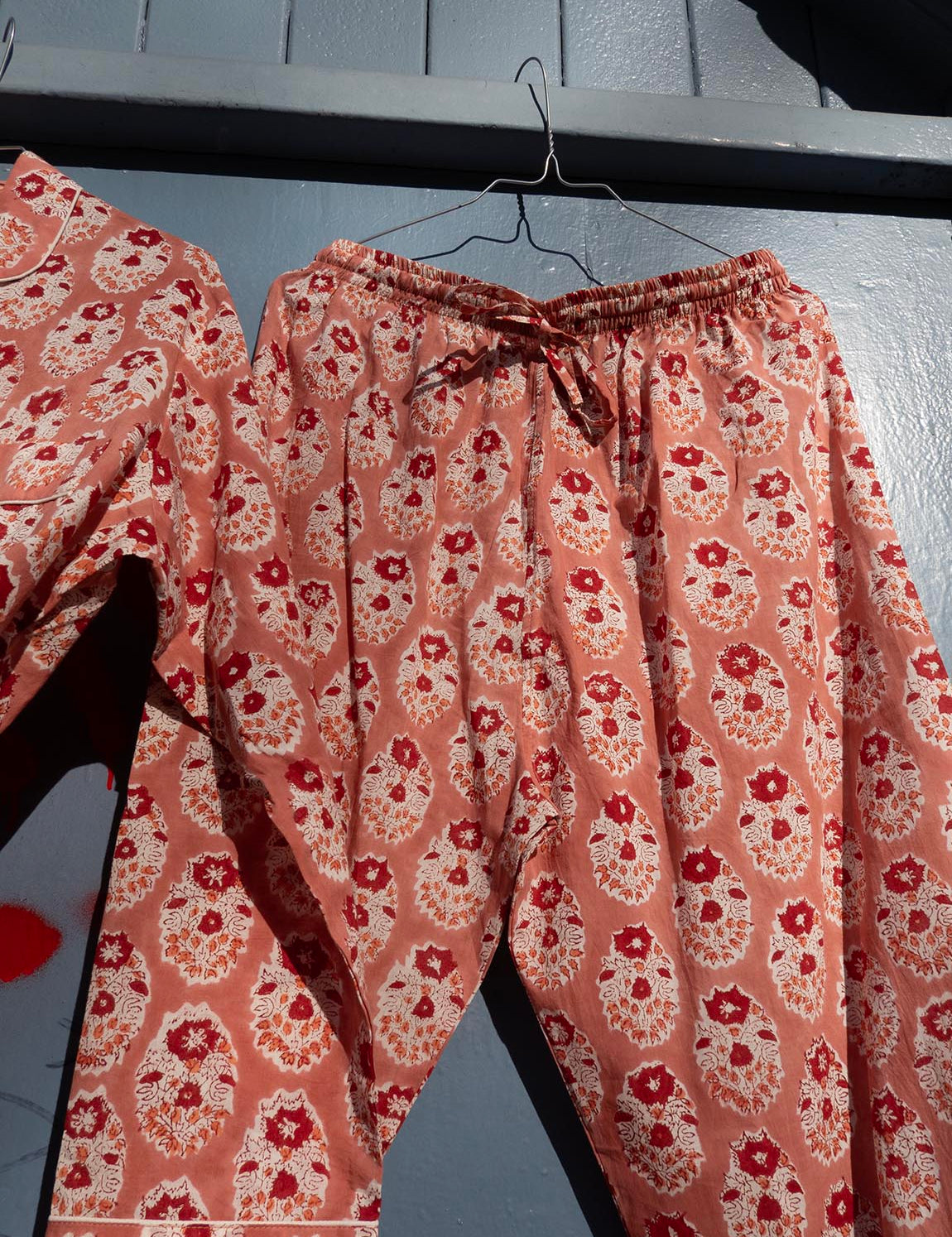 Pajamas Blockprint - Old Rose