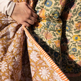 Quilted rug - Olive / Wild Garden