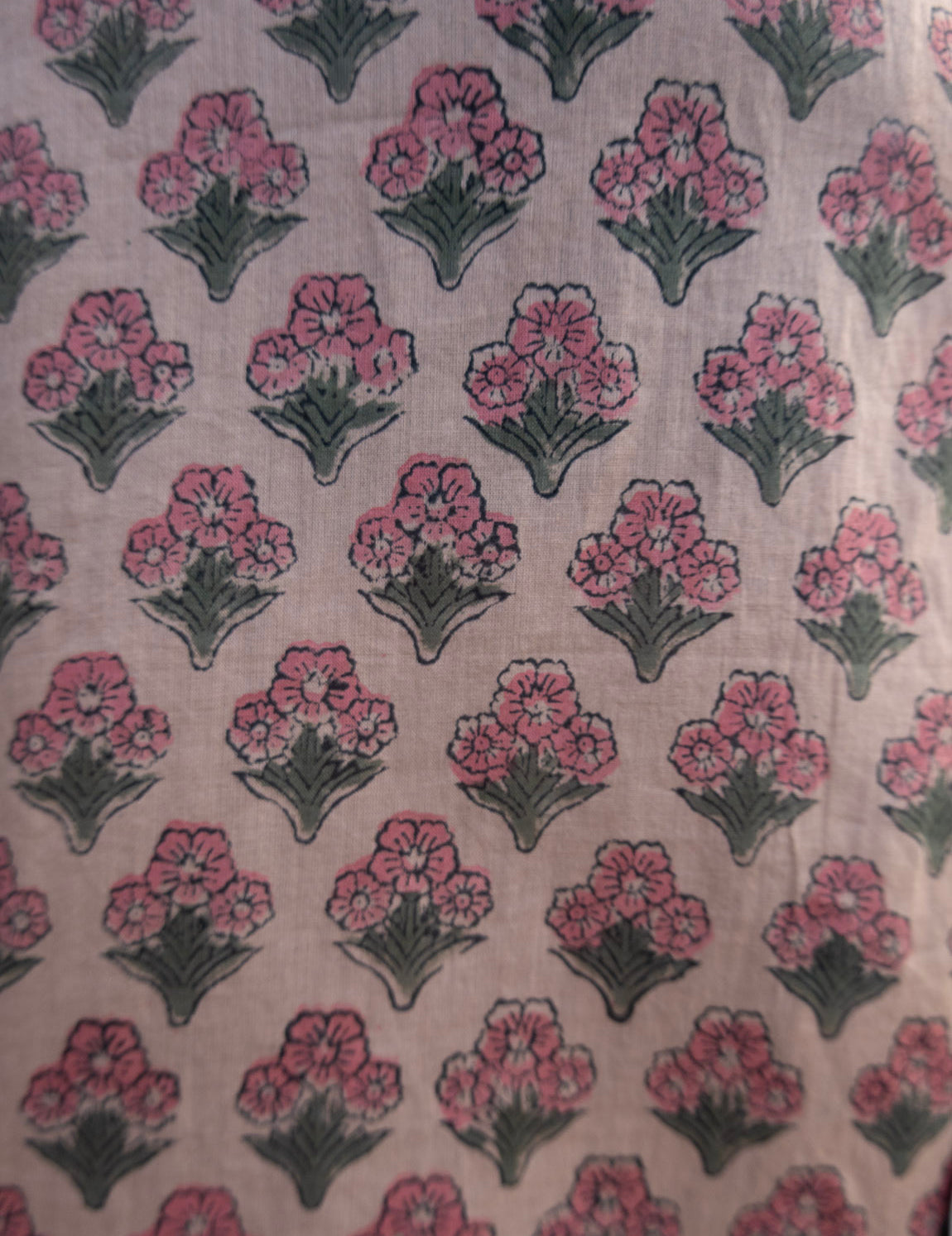 Pajamas Blockprint - Pink Bouquet