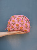 Moon Pouch Blockprint S - Yellow