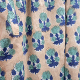 Pyjamas Blockprint - Beige and Blue