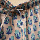 Pyjamas Blockprint - Beige and Blue