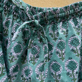 Pyjamas Blockprint - Jade Flower