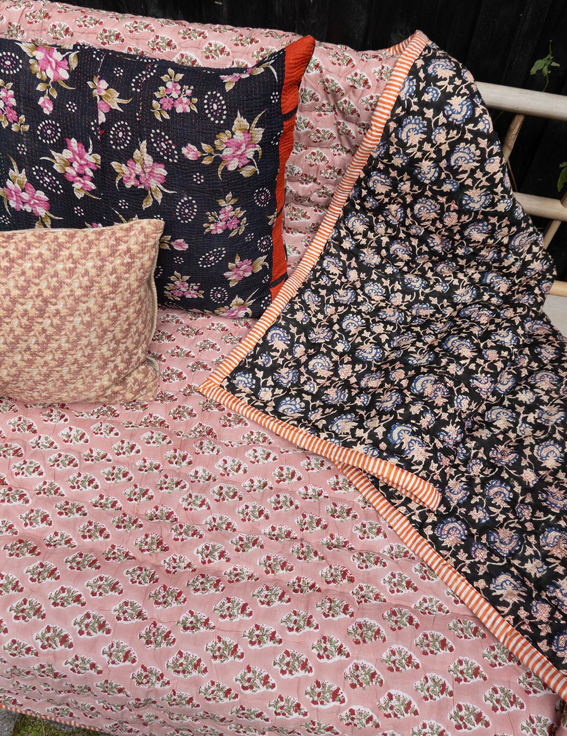 Indisk kantha pude XL - 891