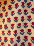 Pyjamas Blockprint - Red Flower