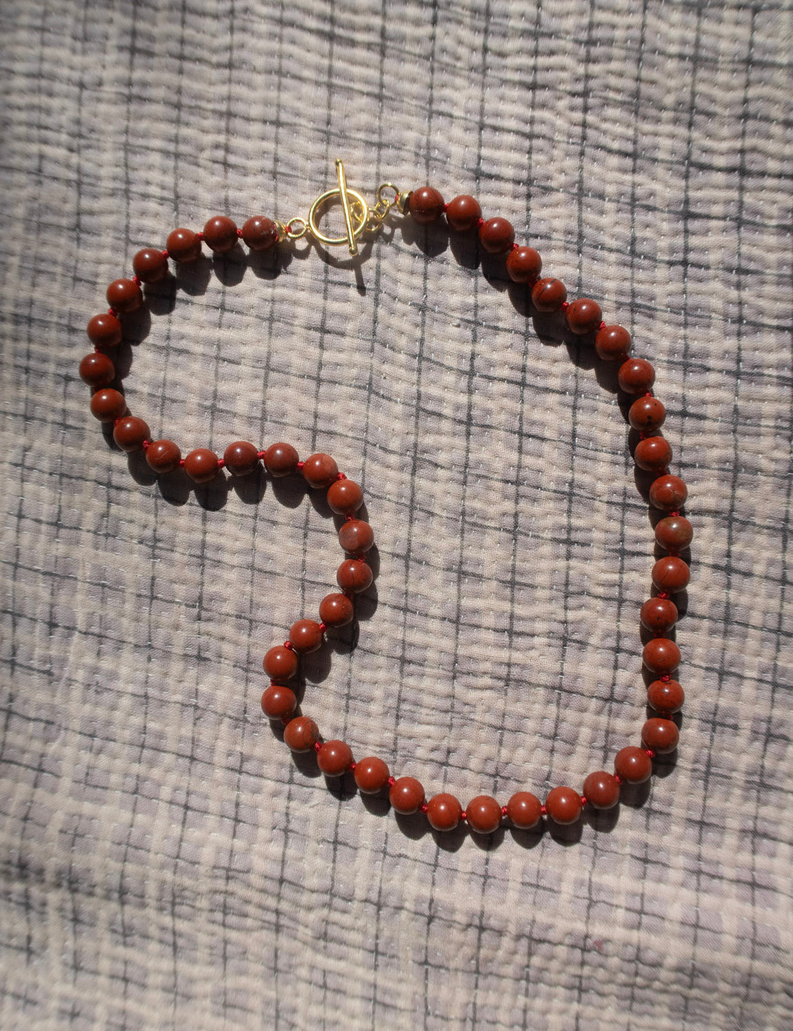 Aunties Necklace - Red Jasper