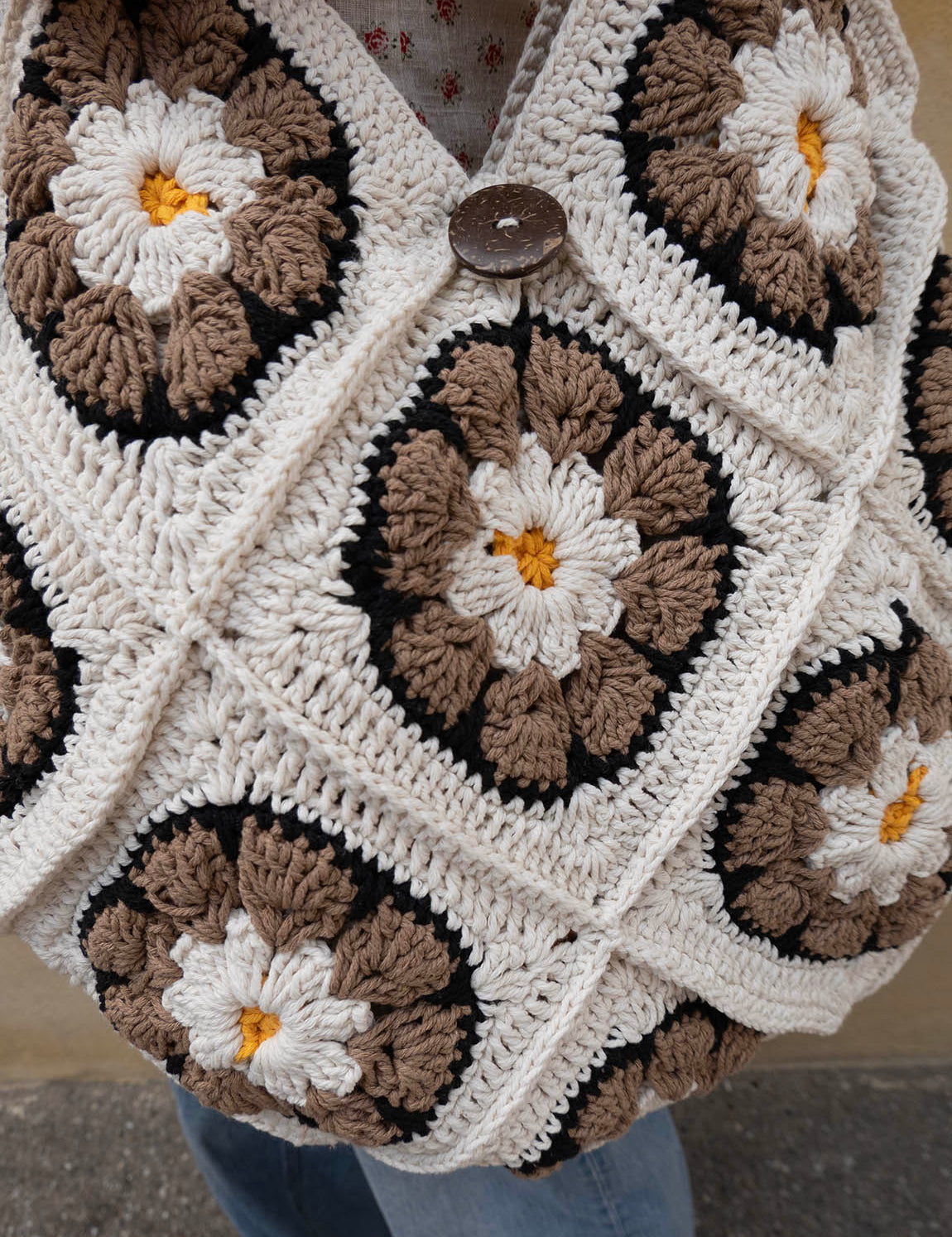 Bali Bag - Brown Retro Flower