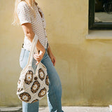 Bali Bag - Brown Retro Flower