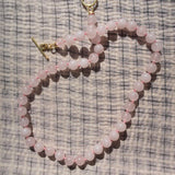 Aunties Necklace - Rose Quartz