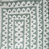 Cross-stitch bedspread - Green
