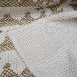 Cross-stitch bedspread - Olive