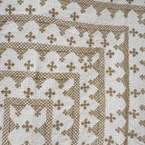 Cross-stitch bedspread - Olive