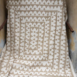Cross-stitch bedspread - Olive