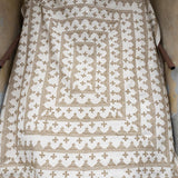 Cross-stitch bedspread - Olive