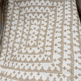 Cross-stitch bedspread - Olive