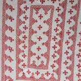 Cross-stitch bedspread - Red