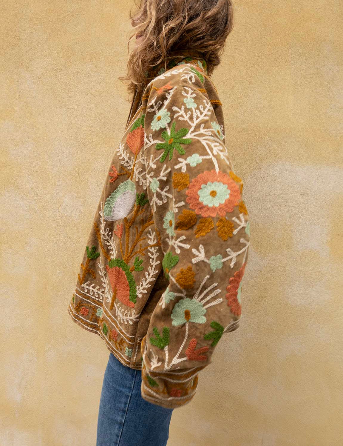 Suzani Jakke - Khaki Brown