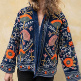 Suzani Jakke - Navy Blue