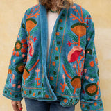 Suzani Jakke - Teal Blue
