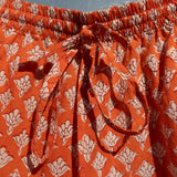 Pyjamas Blockprint - Tangerine