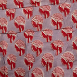 Quilted rug - Tangerine / Purple