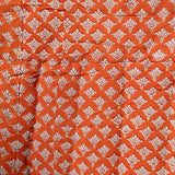 Quilted rug - Tangerine / Purple