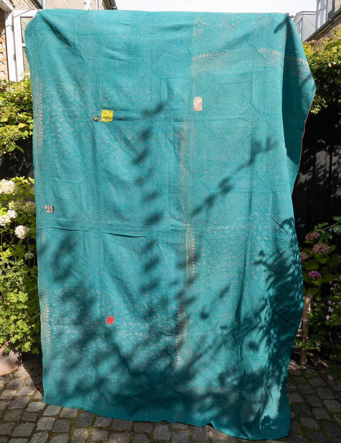 Indian kantha bedspread - 864