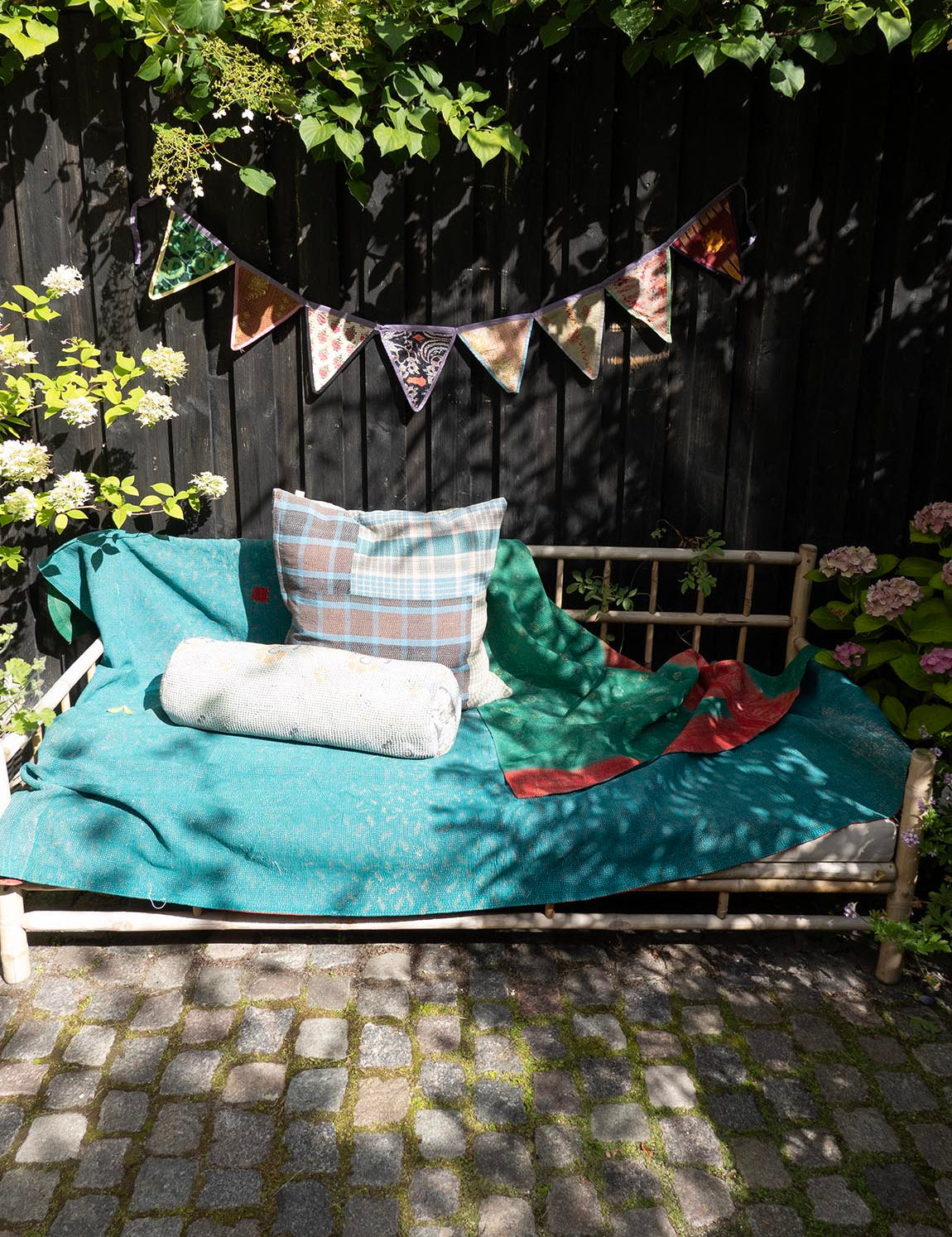 Flagline Kantha - Turquoise