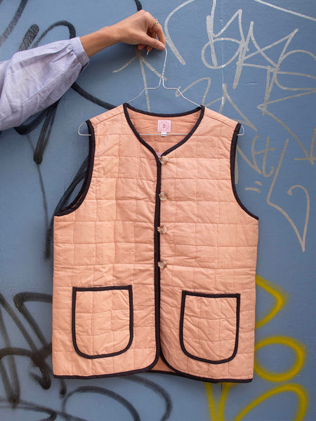 Waistcoat Quilted - Powder