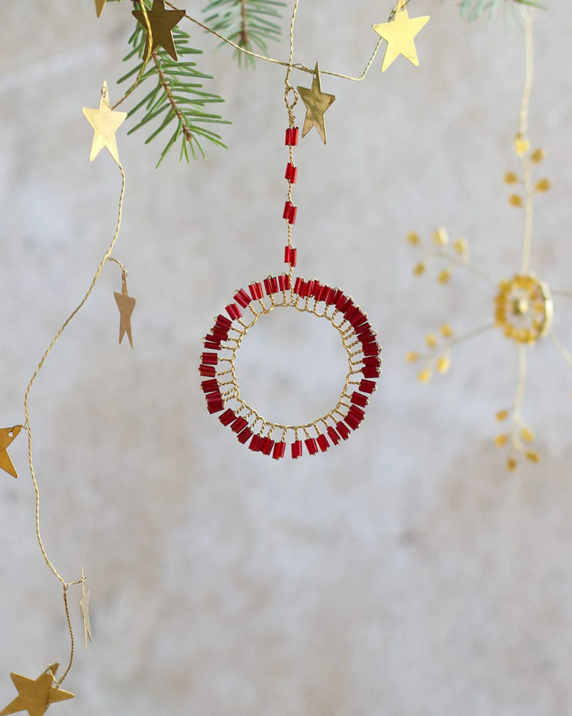Indian Christmas - Red Ornament