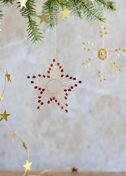 Indian Christmas - Red Star Ornament (Copy)