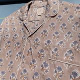 Pyjamas Blockprint - Warm Grey