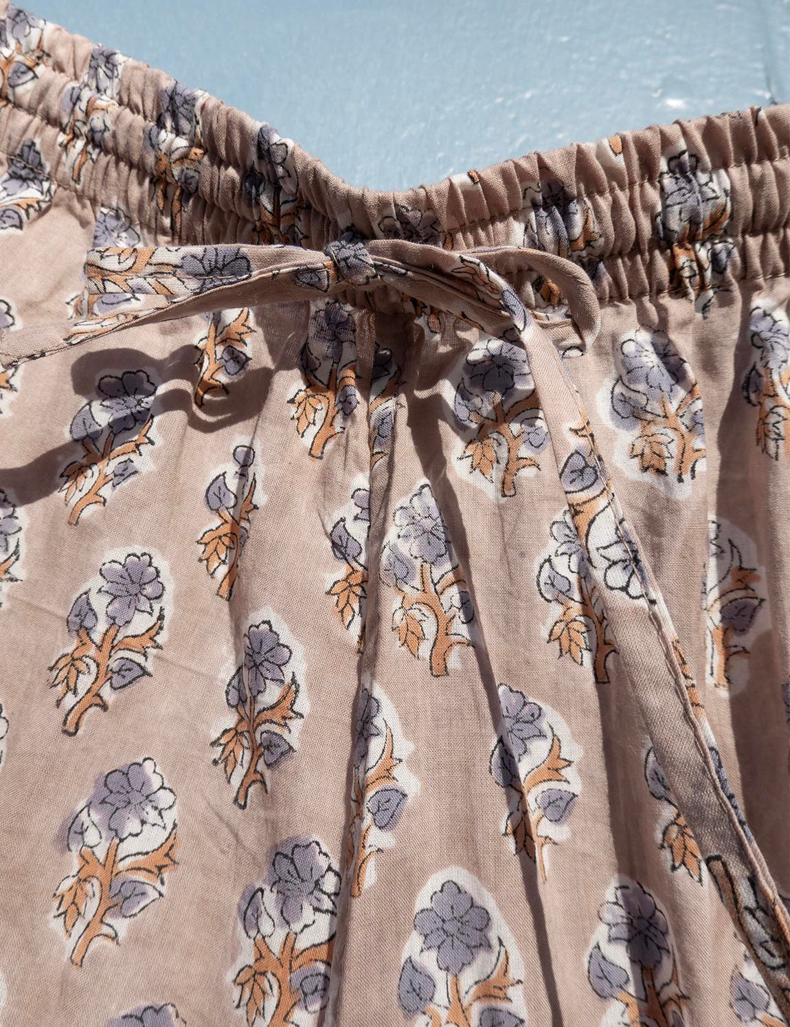 Pajamas Blockprint - Warm Grey
