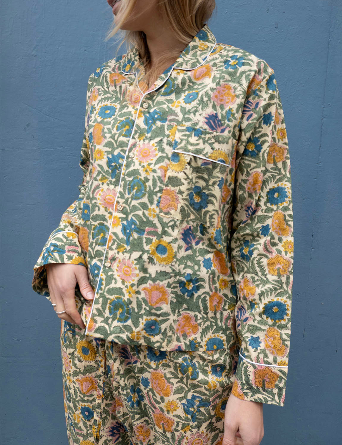 Pajamas Blockprint - Wild Garden