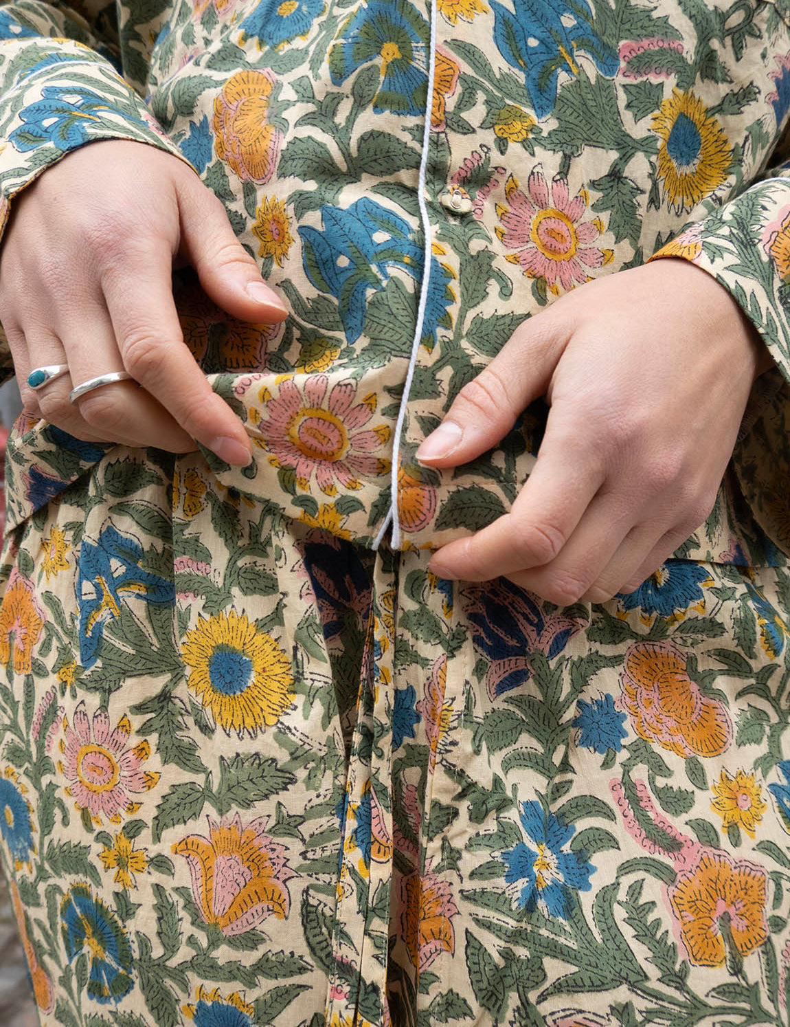 Pajamas Blockprint - Wild Garden